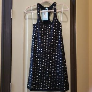 Guess by Marciano black dress with brass metal